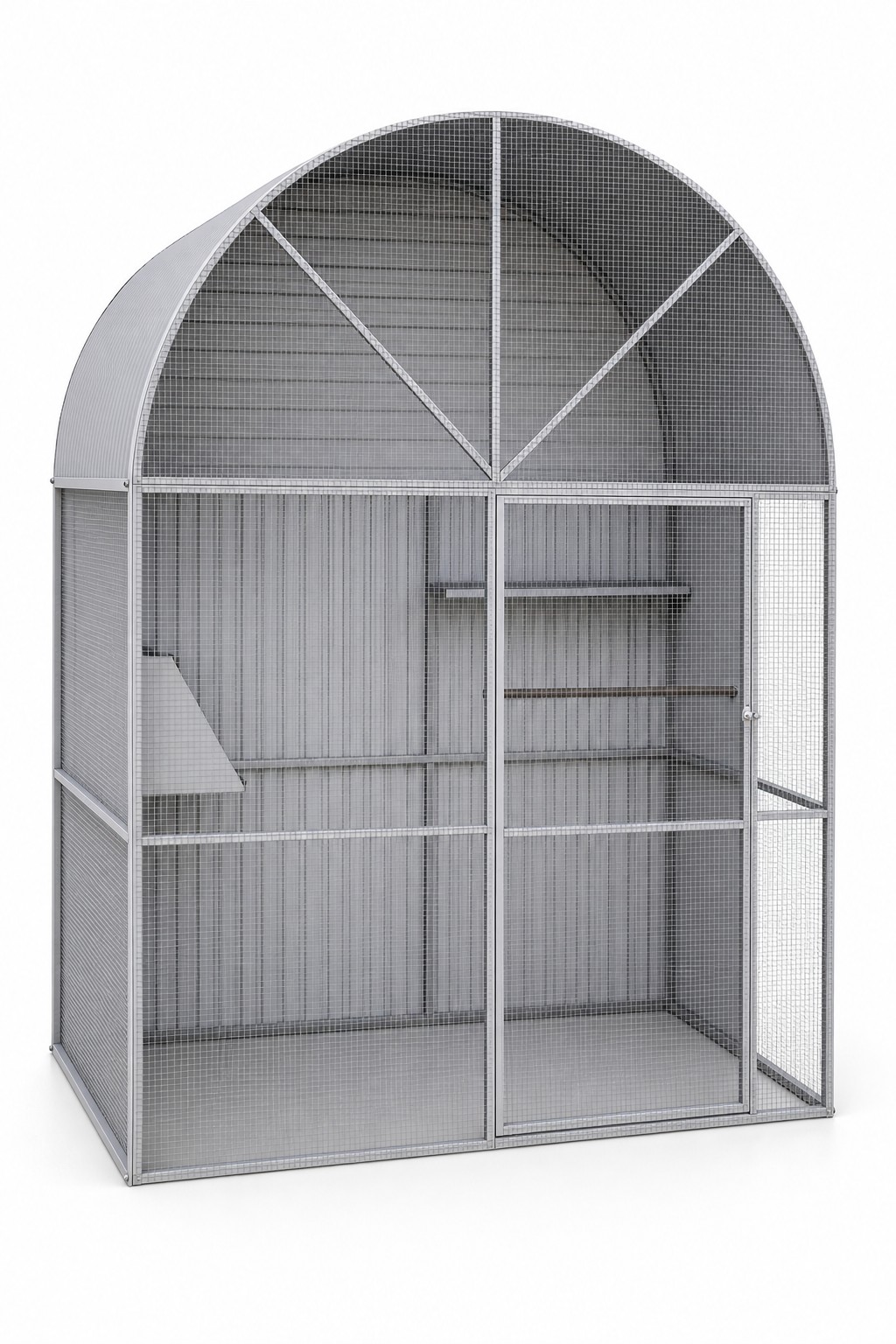 Barrel-Roof Walk-In Aviary by Bonwick & Co