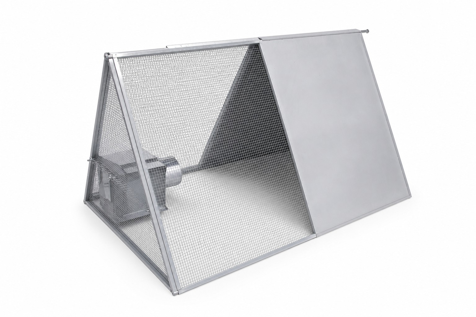 Compact A-Frame Shelter Hutch by Bonwick & Co
