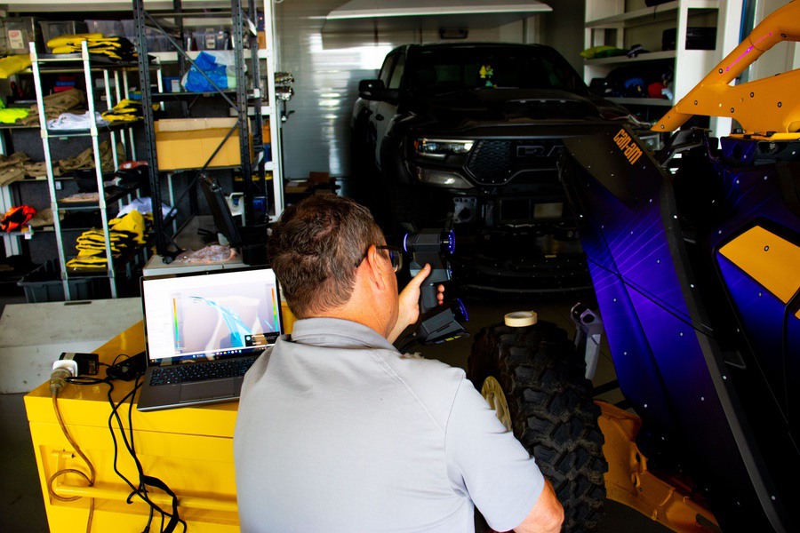 RigelScan Elite Scanner in action at OPIE Manufacturing Group facility showcasing advanced scanning technology