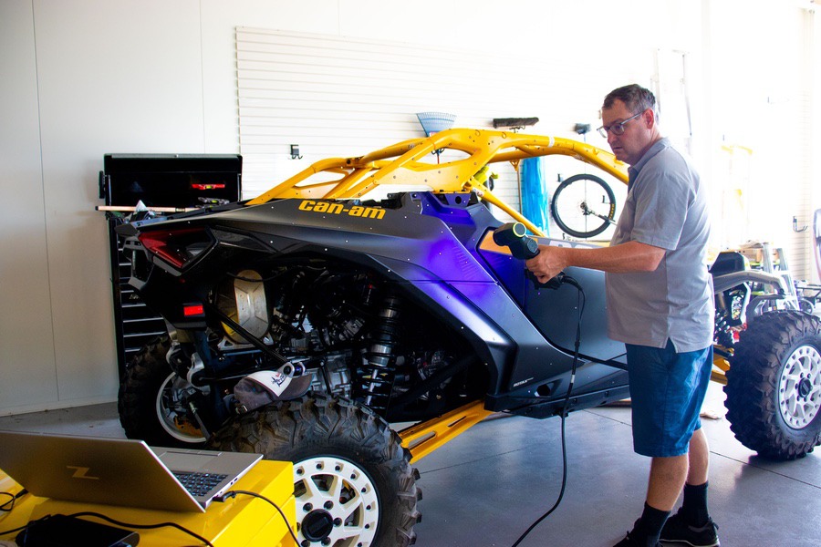 RigelScan Elite Scanner operated by OPIE Manufacturing Group showcasing advanced scanning technology in action