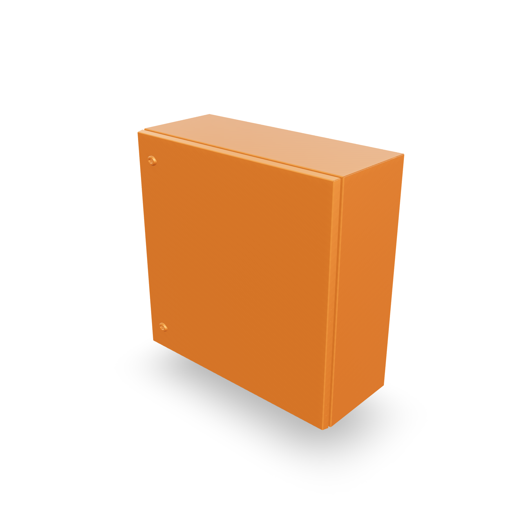 Empco Industrial Enclosure (Electric Orange) — 600 × 600 × 255mm