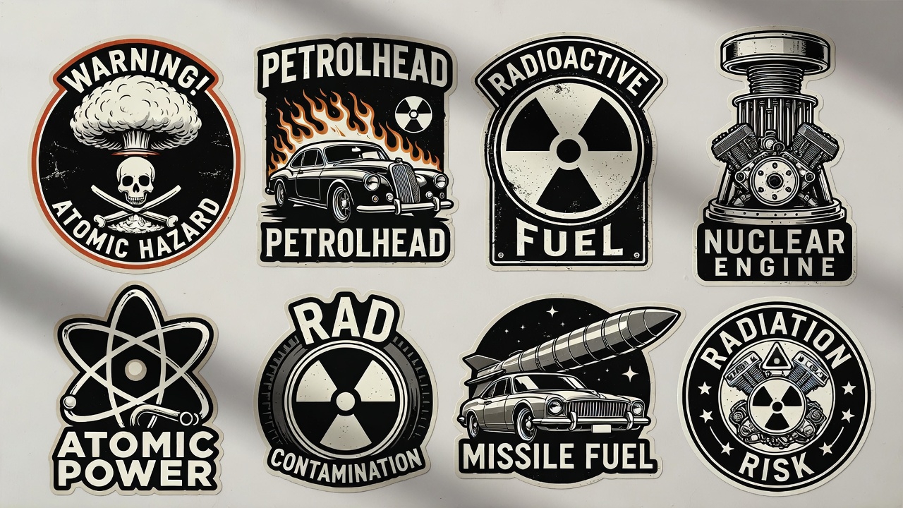 Atomic Warning Sticker Pack
