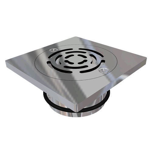 Square Top Floor Waste | FW4ST by SMC Stainless