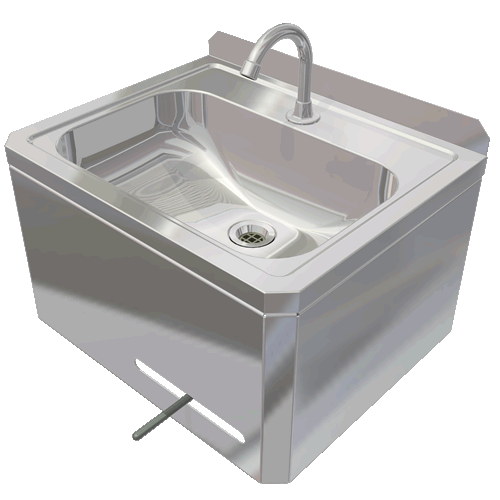 Knee Operated Basin | KOWB1 by SMC Stainless