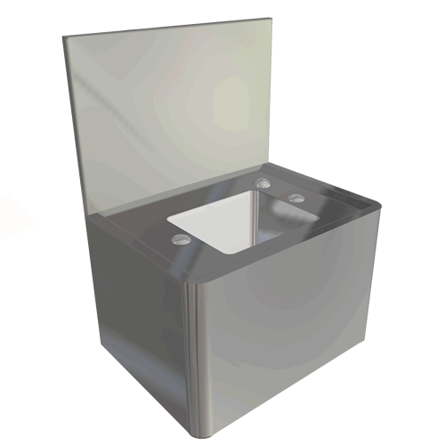 Police Eye Wash Station | PBC-EW3-D by SMC Stainless