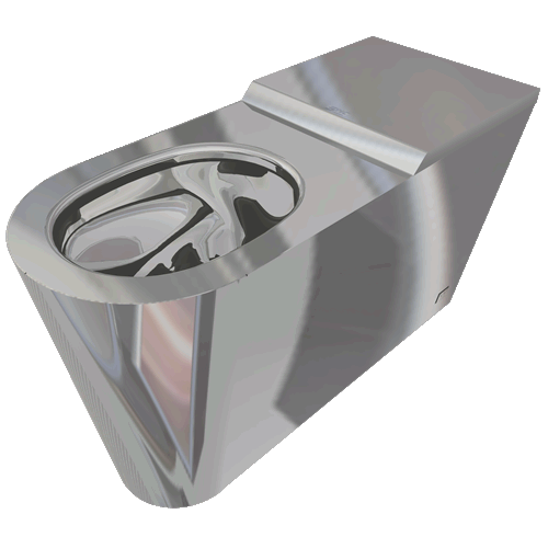 Wall Face Disabled Pan | WCWFD453 by SMC Stainless