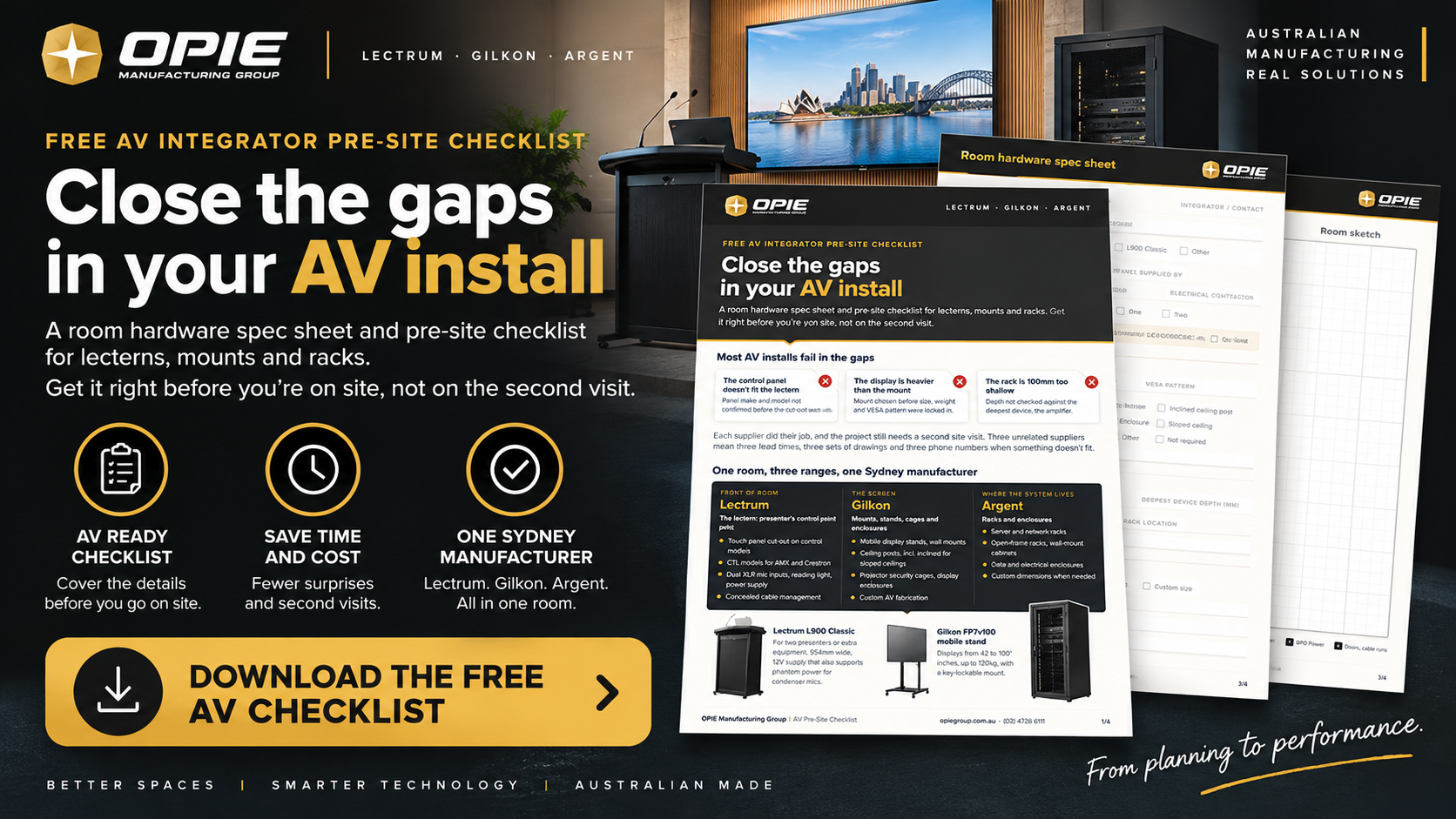 AV selector for Lectrum, Gilkon & Argent