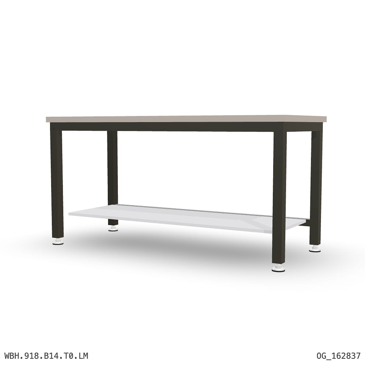 Heavy Duty Workbench 1800mm — Laminated Timber (42mm HDF), under-bench storage by Boscotek