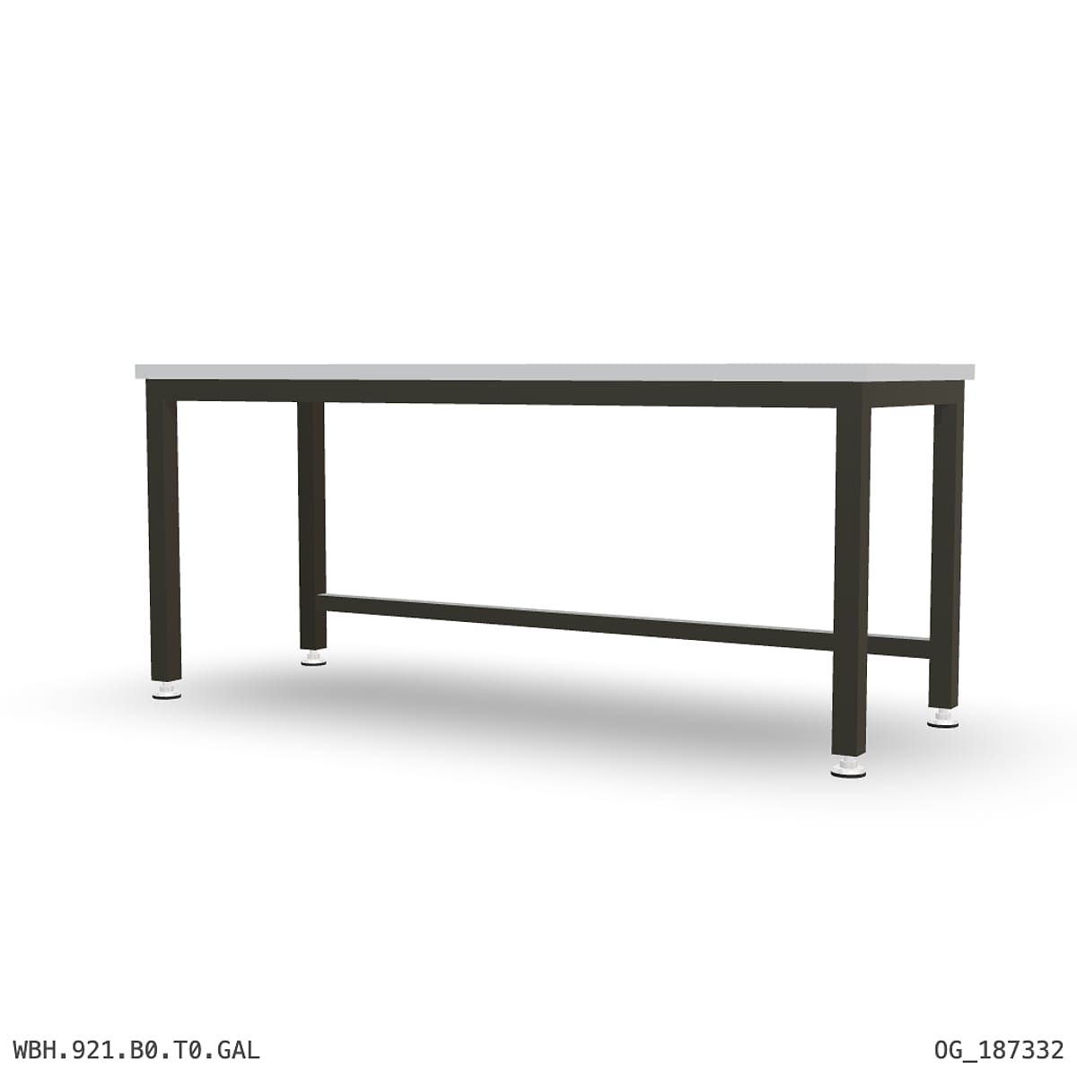 Heavy Duty Workbench 2100mm — Galvanised Steel by Boscotek