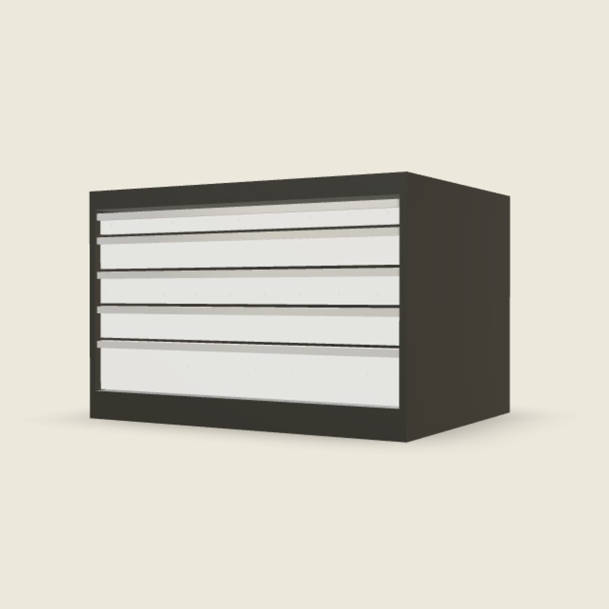 HD Cabinet 1010W × 700H — D Series, 5-Drawer by Boscotek