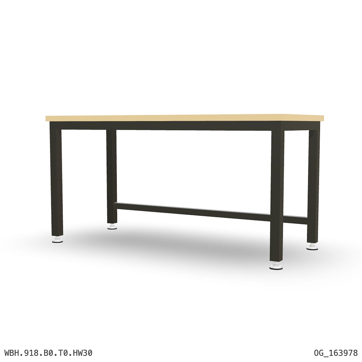 Heavy Duty Workbench 1800mm — Hardwood Oak 30mm by Boscotek