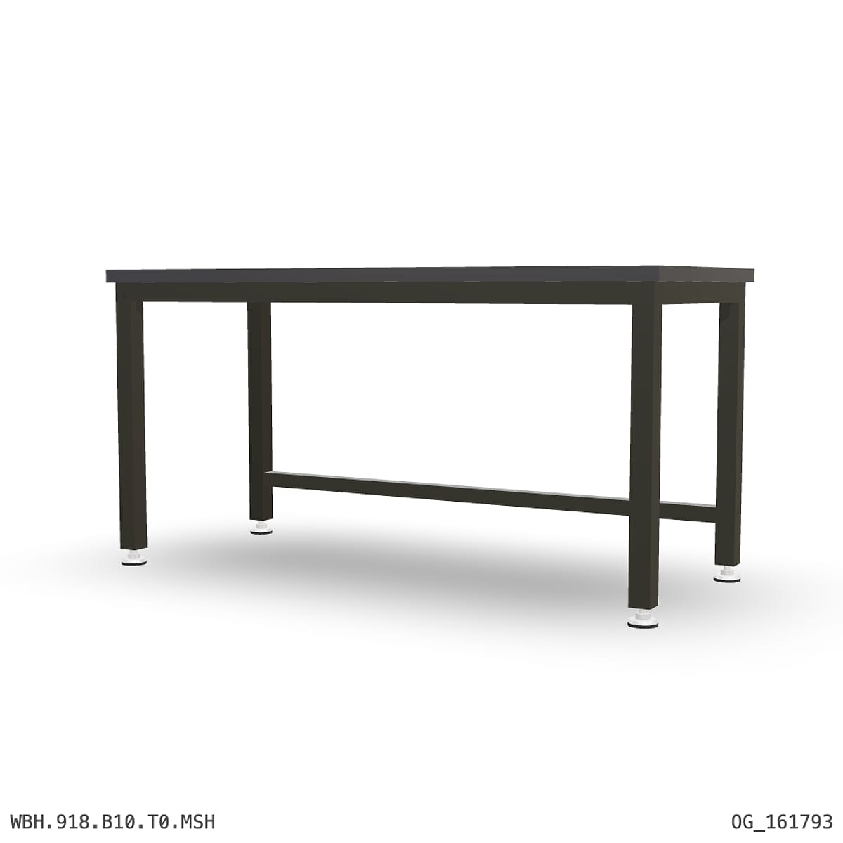 Heavy Duty Workbench 1800mm — 3mm Mild Steel (Heavy), under-bench storage by Boscotek