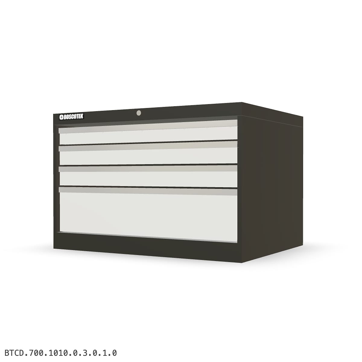 HD Cabinet 1010W × 700H — D Series, 4-Drawer by Boscotek