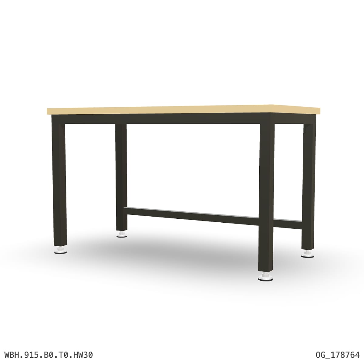 Heavy Duty Workbench 1500mm — Hardwood Oak 30mm by Boscotek
