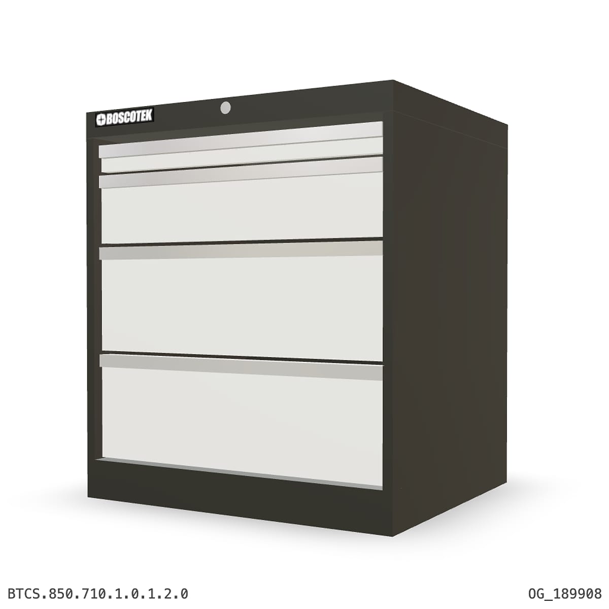 HD Cabinet 710W × 850H — S Series, 4-Drawer by Boscotek