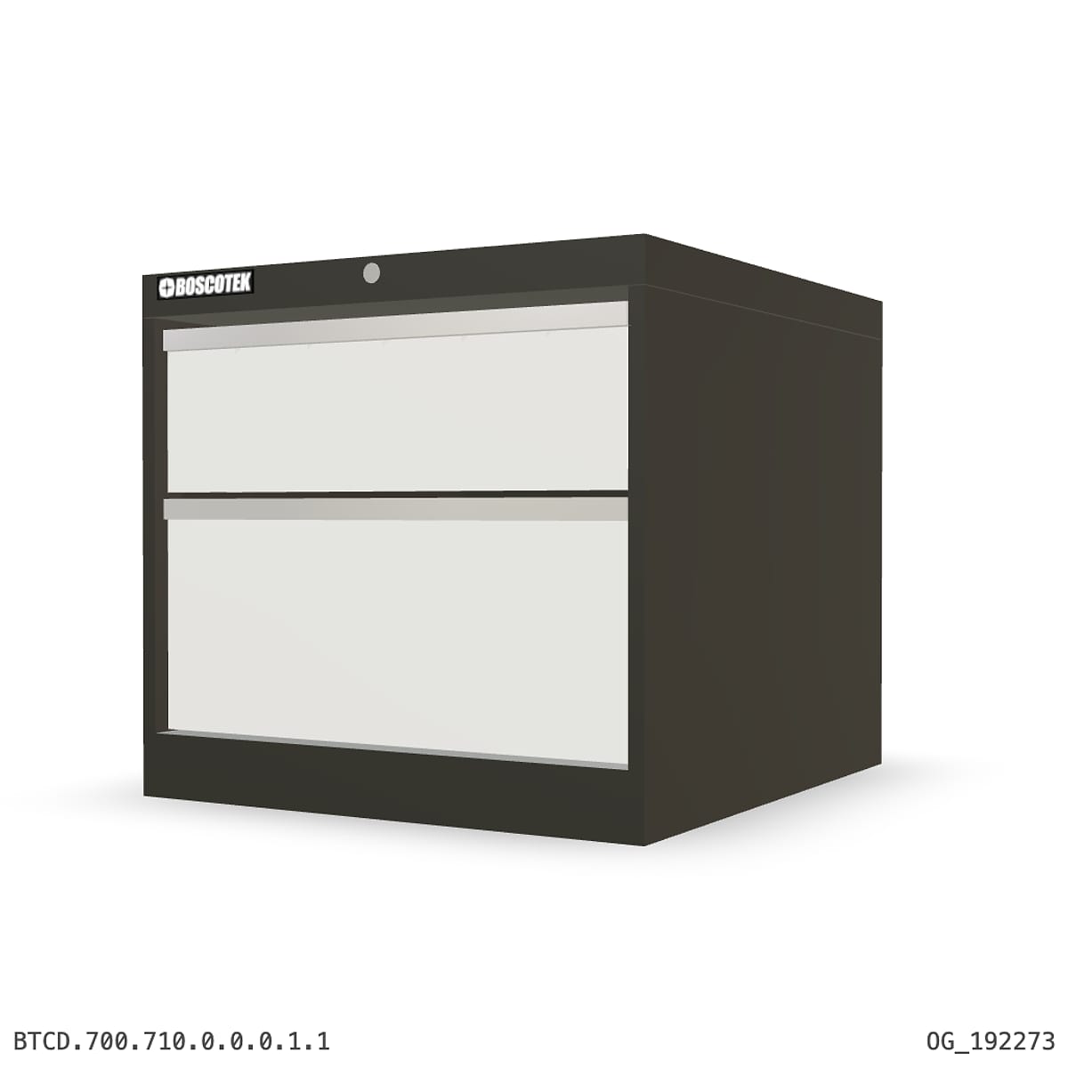 HD Cabinet 710W × 700H — D Series, 2-Drawer by Boscotek