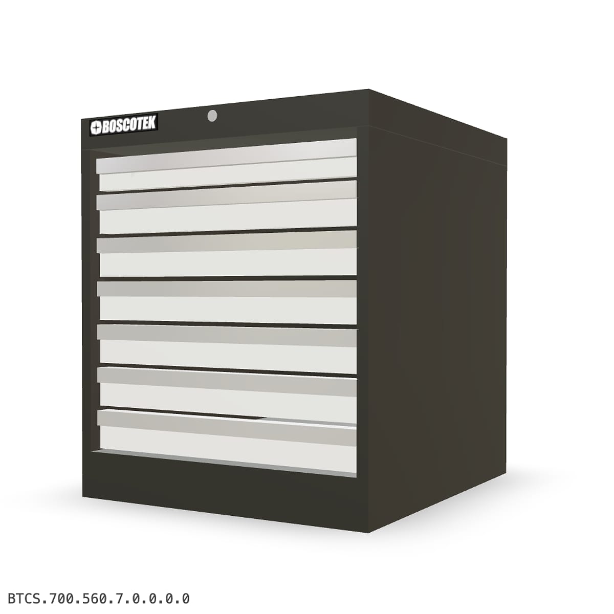 HD Cabinet 560W × 700H — S Series, 7-Drawer by Boscotek