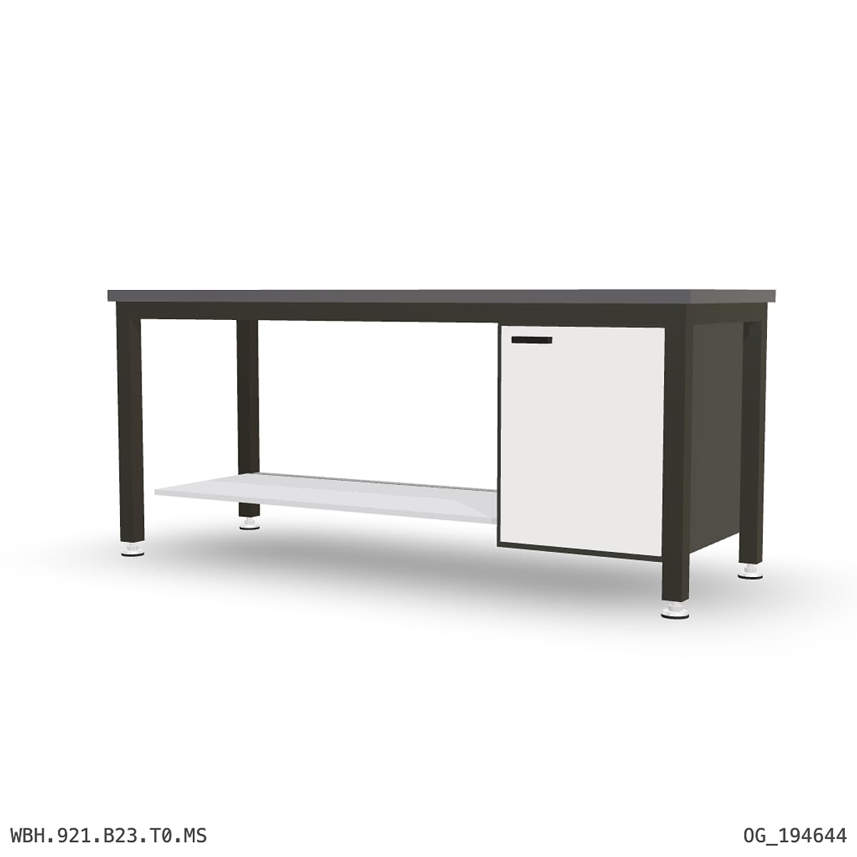 Heavy Duty Workbench 2100mm — 2mm Mild Steel, under-bench storage by Boscotek