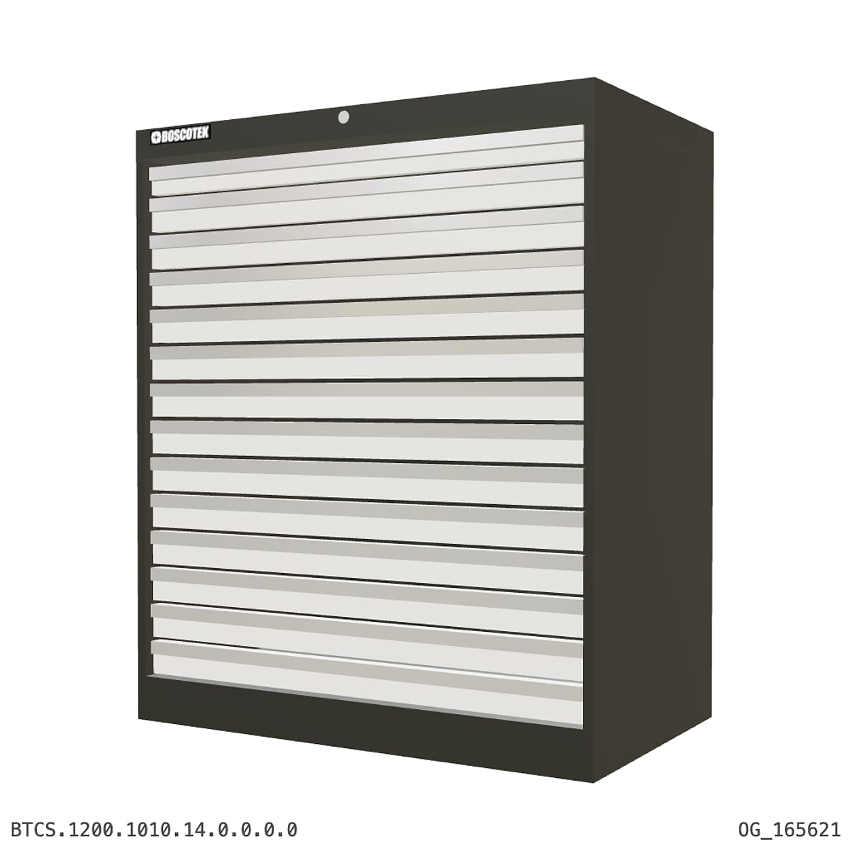 HD Cabinet 1010W × 1200H — S Series, 14-Drawer by Boscotek