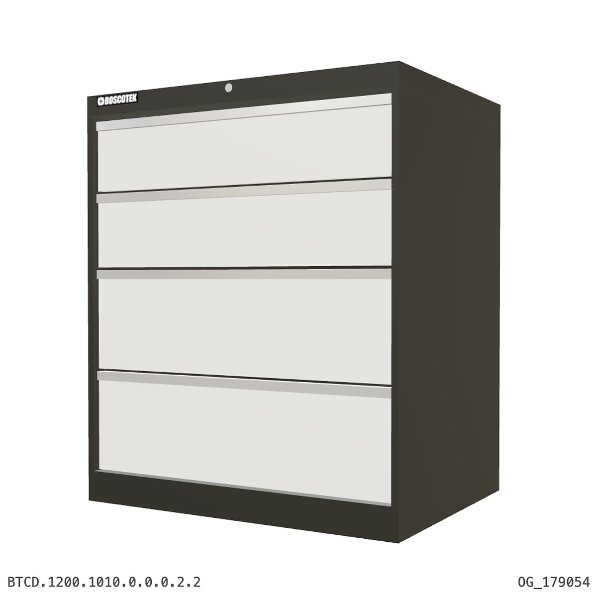 HD Cabinet 1010W × 1200H — D Series, 4-Drawer by Boscotek
