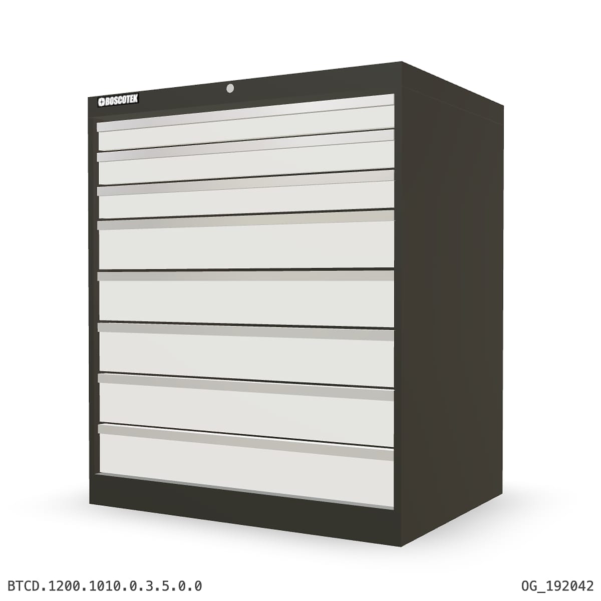 HD Cabinet 1010W × 1200H — D Series, 8-Drawer by Boscotek
