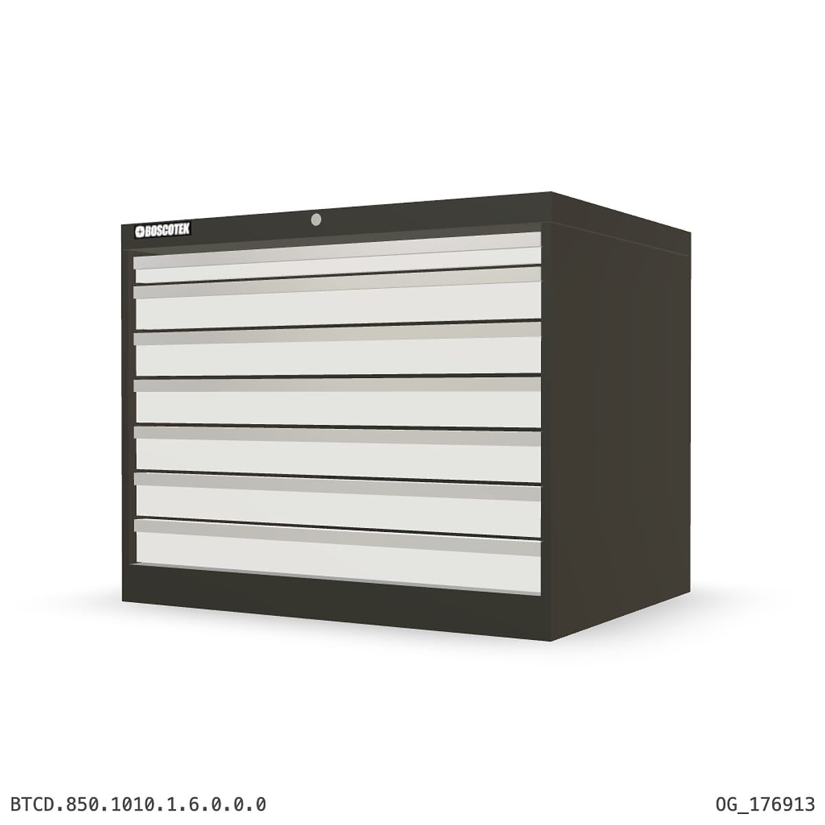 HD Cabinet 1010W × 850H — D Series, 7-Drawer by Boscotek