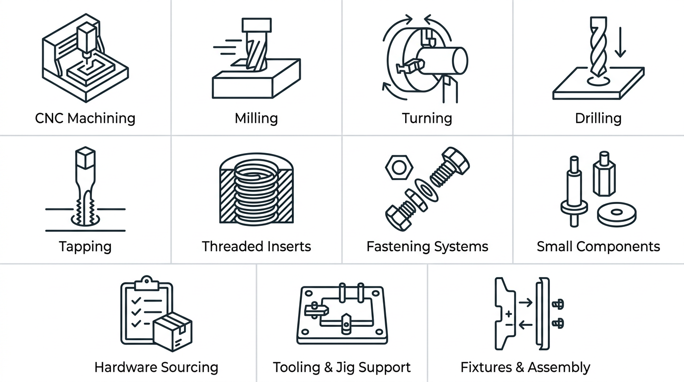CNC Machining and Component Manufacturing