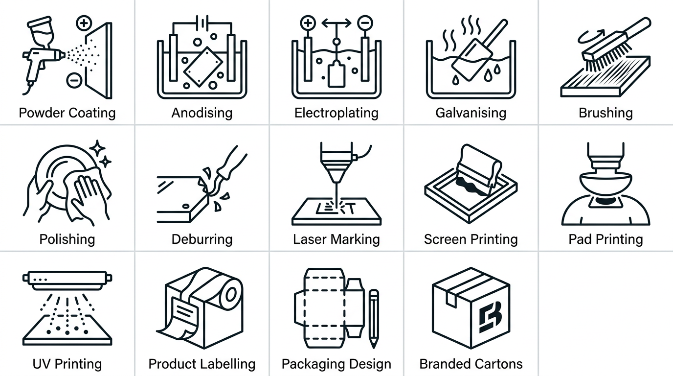 Finishing, Coating and Branding