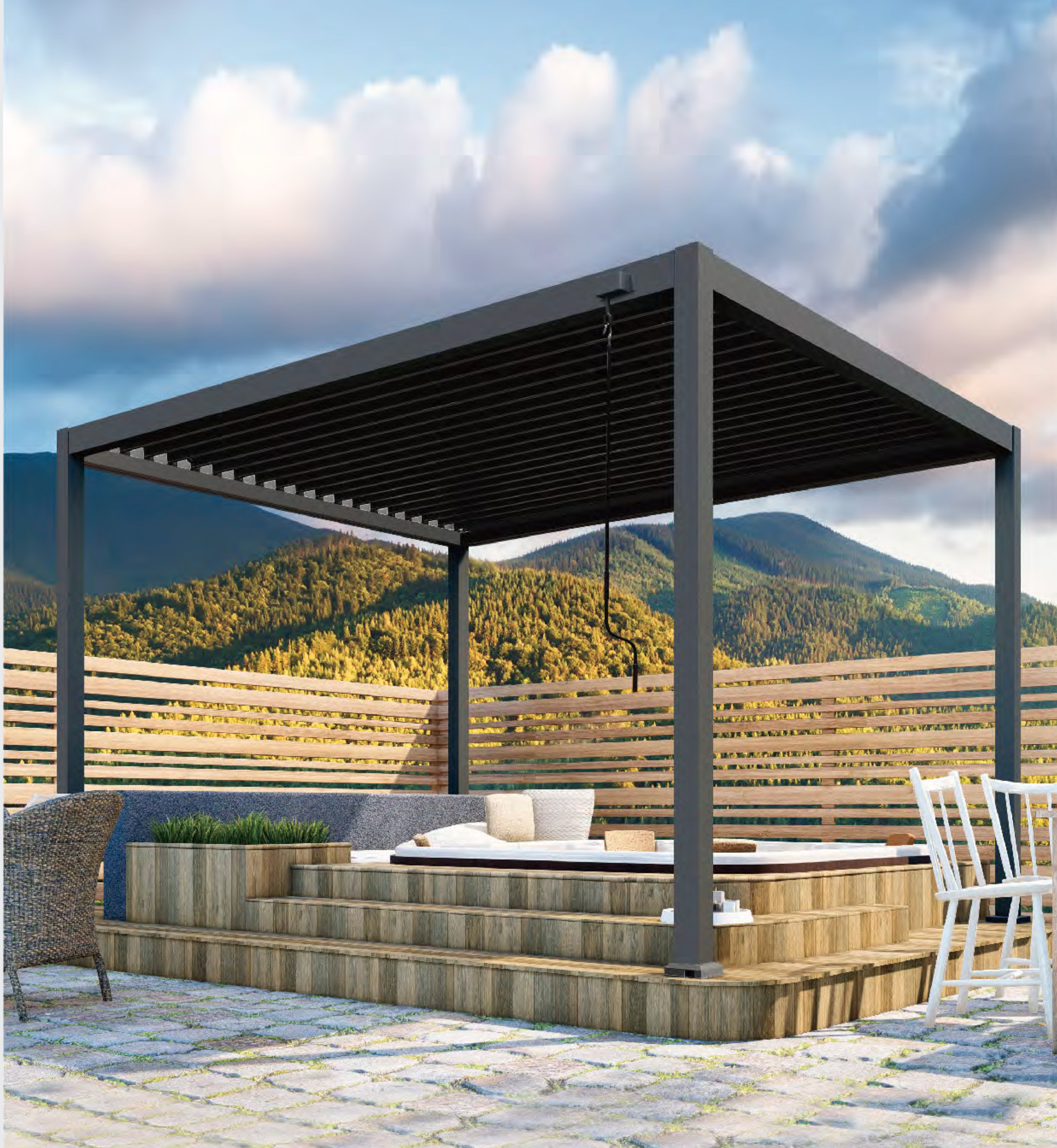 OMH-1100 Luxury Garden Pergola by OPIE Hub