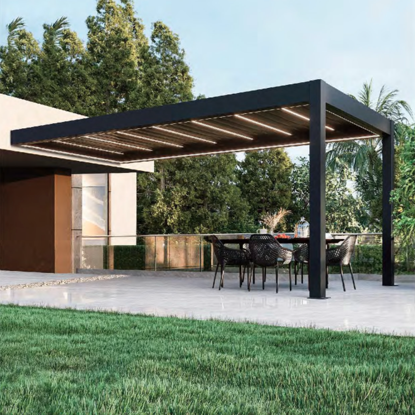 OMH-1400 Ultimate Louvre Roof Pergola by OPIE Hub